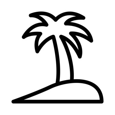 Doğa vektörü ince çizgi simgesi