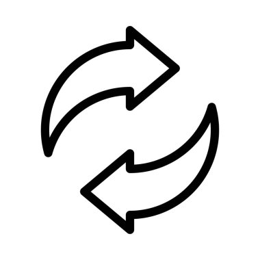 Vektör ince çizgi simgesini yeniden yükle