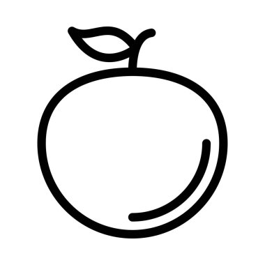 meyve vektörü ince çizgi simgesi