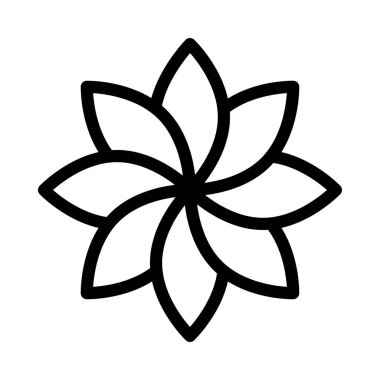 Doğa vektörü ince çizgi simgesi