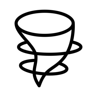 afet vektörü ince çizgi simgesi