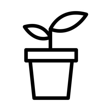 Doğa vektörü ince çizgi simgesi