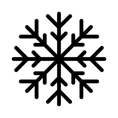 flake vektör ince çizgi simgesi