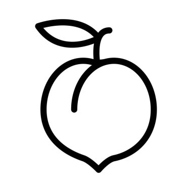 meyve vektörü ince çizgi simgesi