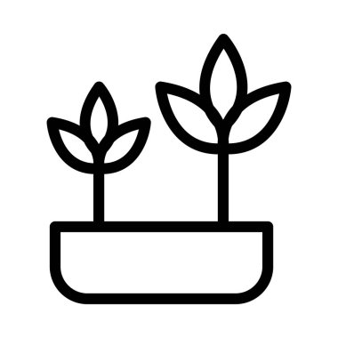 Doğa vektörü ince çizgi simgesi