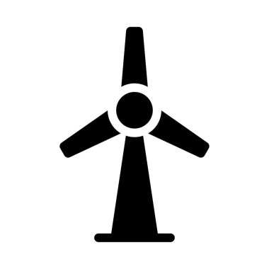 Türbin vektör sembolü düz simge
