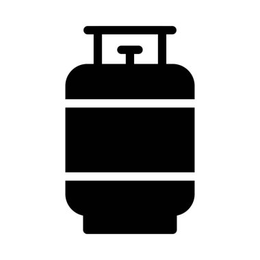 silindir vektör glyph düz simge