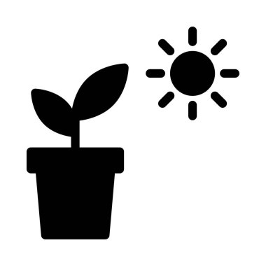 Doğa vektörü düz simge