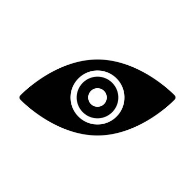 göz vektörü simgesi düz simge