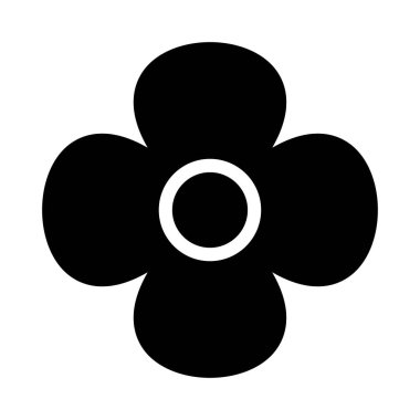 Bloom vektör kabartma düz simgesi