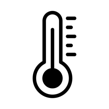 sıcaklık vektörü düz simge