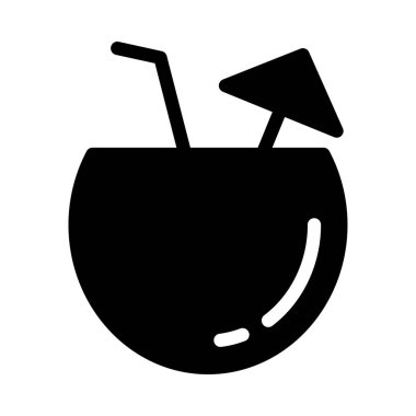 meyve suyu vektörü düz simgesi