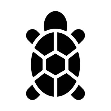 Yavaş vektör glyph düz simgesi