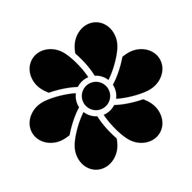 Bloom vektör kabartma düz simgesi