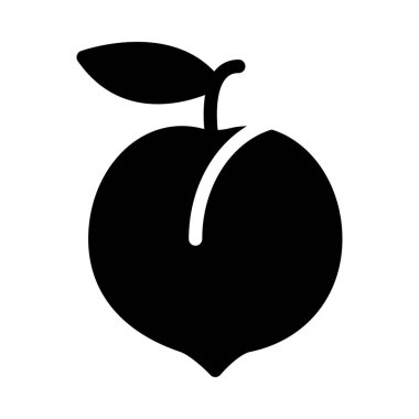 meyve vektörü düz simgesi