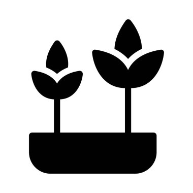 Doğa vektörü düz simge