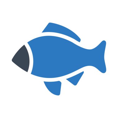 Deniz ürünleri vektör renk simgesi