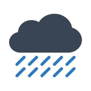 bulut vektörü renk simgesi