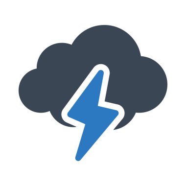 fırtına vektörü renk simgesi