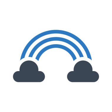 bulut vektörü renk simgesi