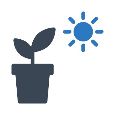 Doğa vektörü renk simgesi