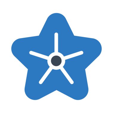 Deniz ürünleri vektör renk simgesi