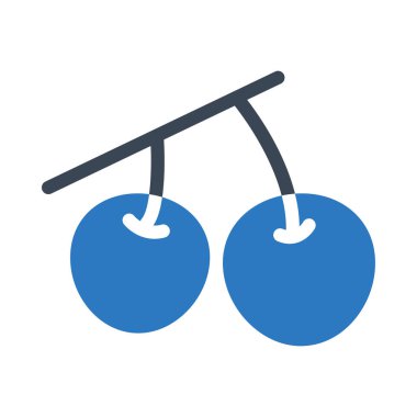 kiraz vektörü renk simgesi