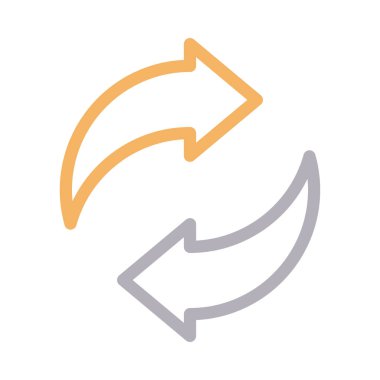 Vektör renk çizgisi simgesini yeniden yükle