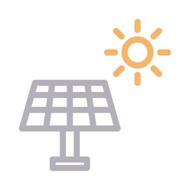 enerji vektörü renk çizgisi simgesi