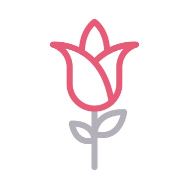 Bloom vektör renk çizgisi simgesi