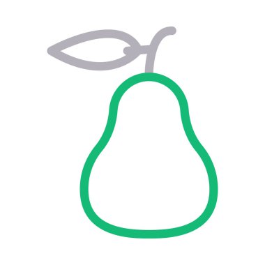 meyve vektörü renk çizgisi simgesi