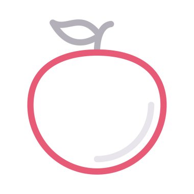 meyve vektörü renk çizgisi simgesi