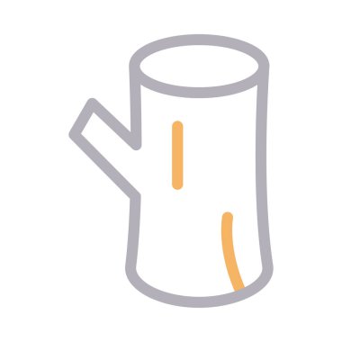 ağaç vektörü renk çizgisi simgesi