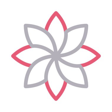 doğa vektörü renk çizgisi simgesi