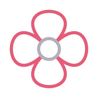 Bloom vektör renk çizgisi simgesi
