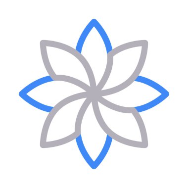 Bloom vektör renk çizgisi simgesi