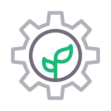 güç vektörü renk çizgisi simgesi