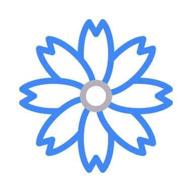 Bloom vektör renk çizgisi simgesi