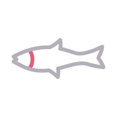 yunus vektör renk çizgisi simgesi