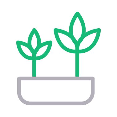 doğa vektörü renk çizgisi simgesi