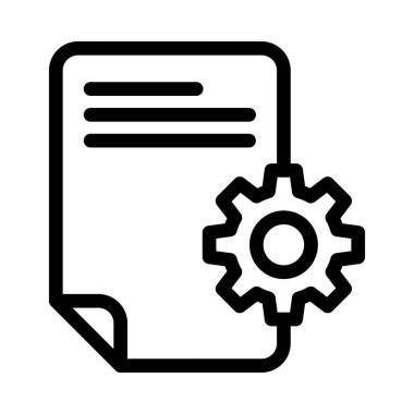 belge vektörü düz simge