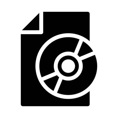 CD vektör düz simge