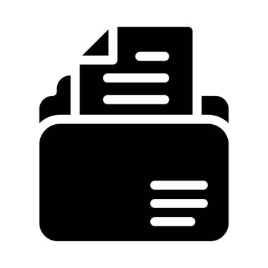 dizin vektörü glyph düz simgesi