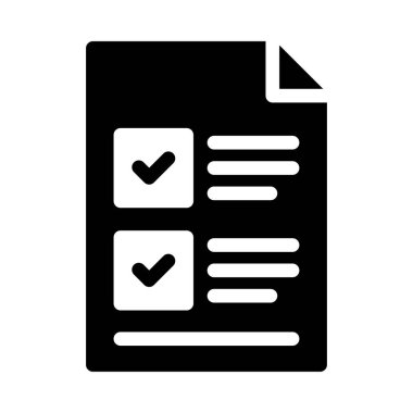 dosya vektörü glyph düz simgesi