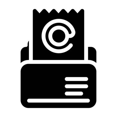 dizin vektörü glyph düz simgesi