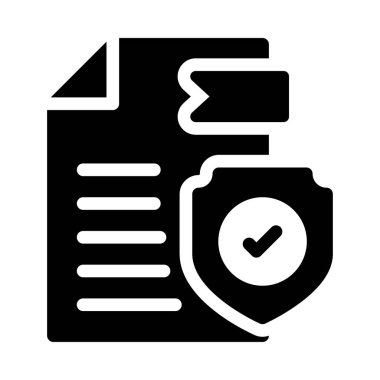 Koruma vektörü simgesi düz simgesi