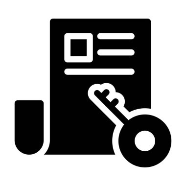 dosya vektörü glyph düz simgesi