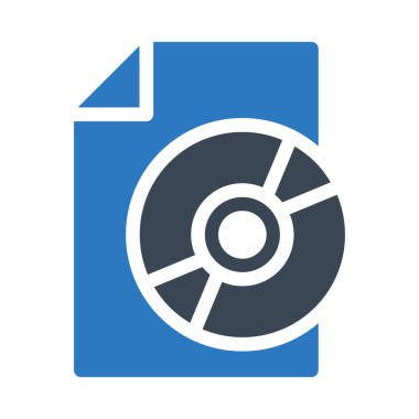 CD vektör renk simgesi