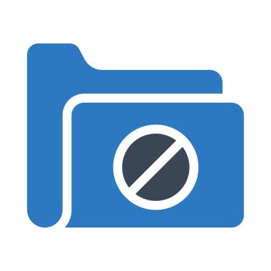 Yasak vektör renk simgesi