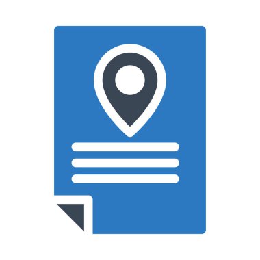 konum vektör renk simgesi